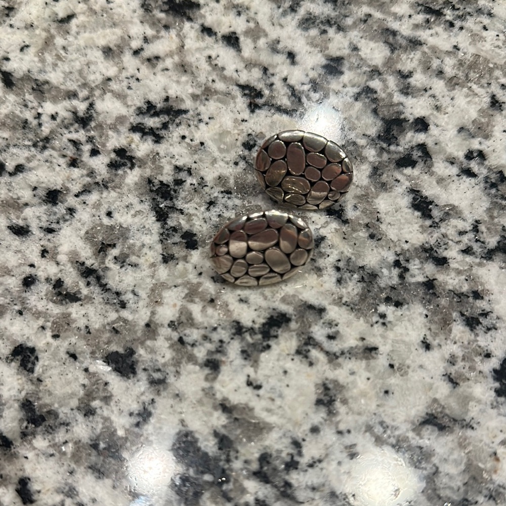 John Hardy Kali Sterling Silver Button Earrings